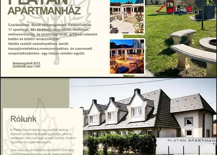 Platan Apartmanhaz アパートホテル Balatongyörök